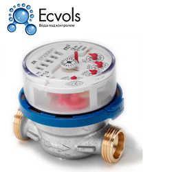 Счетчик для воды ZENNER с импульсным выходом ETK I Dn20/Qn2.5 с импульсным датчиком 1/10 L/imp