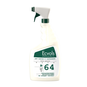 Жидкое средство для чистки сантехники и плитки Ecvols №1 с эфирными маслами (мята), 750 мл